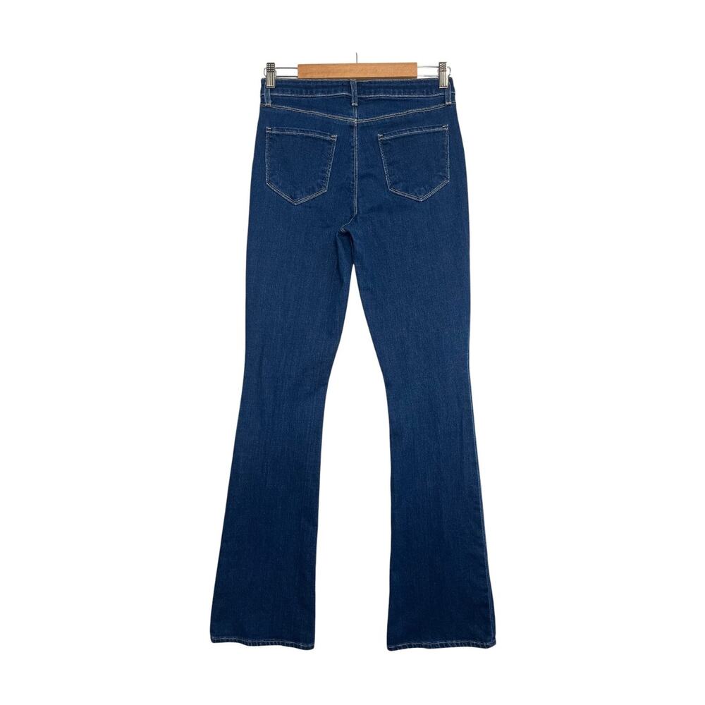 LAgence Beatrix Jeans Womens 27 Blue High Rise Bootcut Slit Hem Denim Designer - Picture 2 of 10
